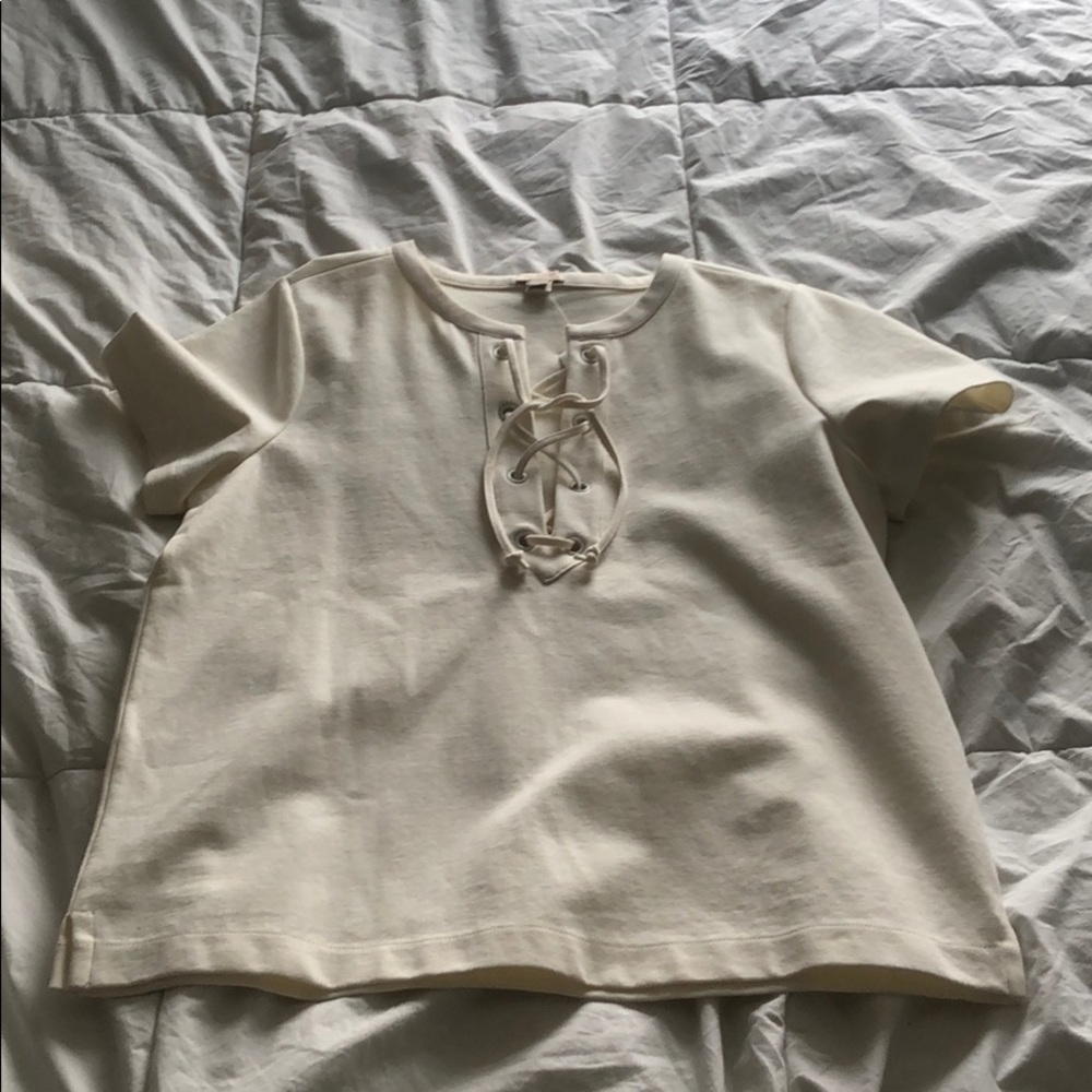 J. Crew white top